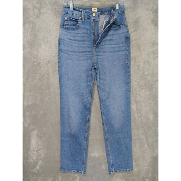 Levis Deepika Padukone Jeans Womens 28 Blue Denim Straight Leg High Rise Stretch - Picture 1 of 10